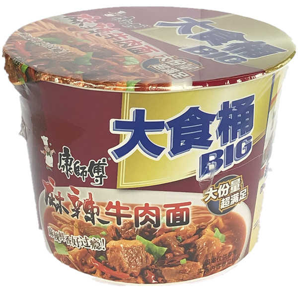 大食桶*麻辣牛肉面*12