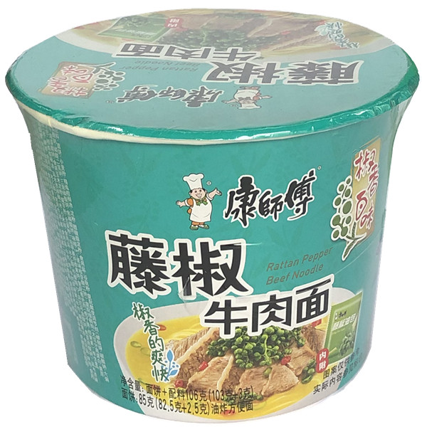 康桶*藤椒牛肉面*12_康师傅面_方便食品_蚂蚁快送